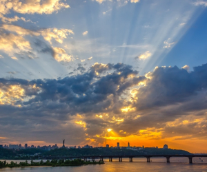 Kiev sunsets